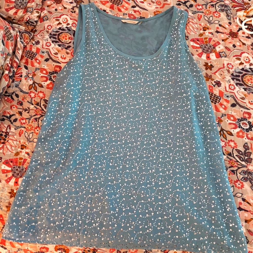 Soft Surroundings Sequin Tank Top